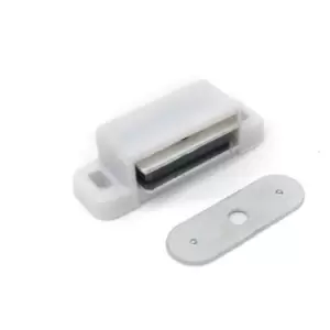 Image of Magnetic Catches Cabinet Cupboard Catch 3-4Kg Pull - Colour White - Pack of 4
