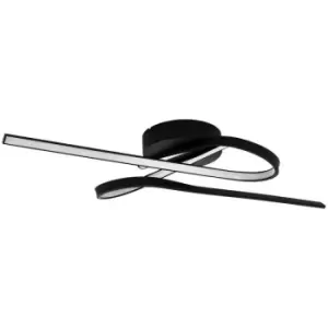Image of Eglo - Selvina Integrated LED Semi Flush Light Black