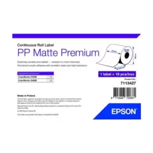 Image of Epson 7113427 printer label White Self-adhesive printer label