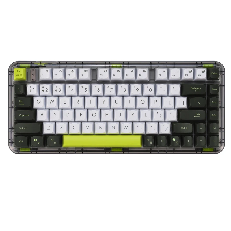 Image of Asus ASUS Jelly75 KD201 keyboard Universal USB + RF Wireless + Bluetooth Green, White, Black 90XB0A10-BKB070