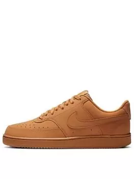 Image of Nike Court Vision Low, Tan, Size 8, Men