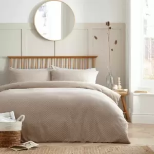 Image of Santos Woven 100% Cotton Duvet Cover Set, Stone, King - Appletree Loft