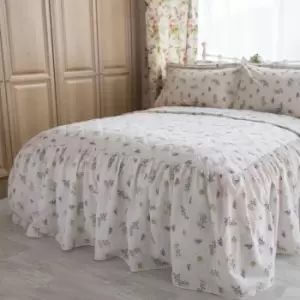 Image of Belledorm Delphine Bedspread (King) (White/Yellow/Pink)