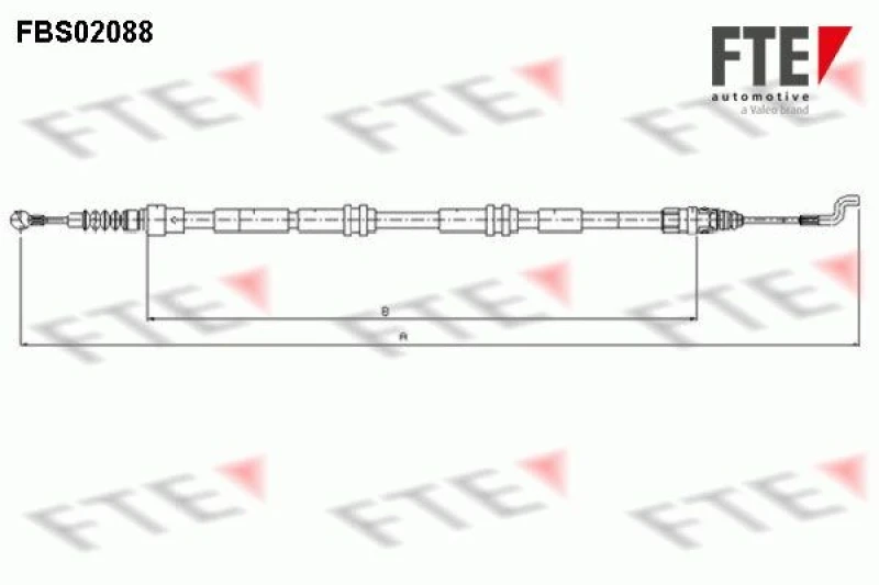 Image of Handbrake cable FTE 9250088