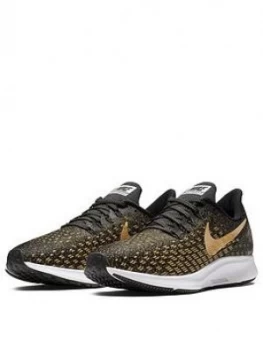 image of Nike Air Zoom Pegasus 35 BlackGold Black White Size 3 Women