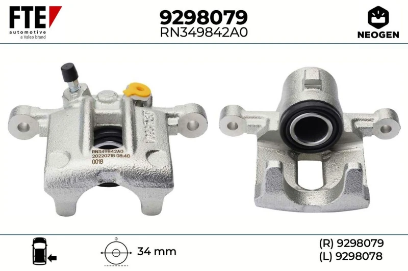 Image of Brake caliper FTE 9298079