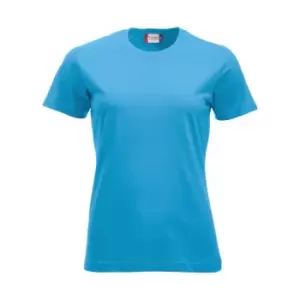 Image of Clique Womens/Ladies New Classic T-Shirt (XS) (Turquoise)