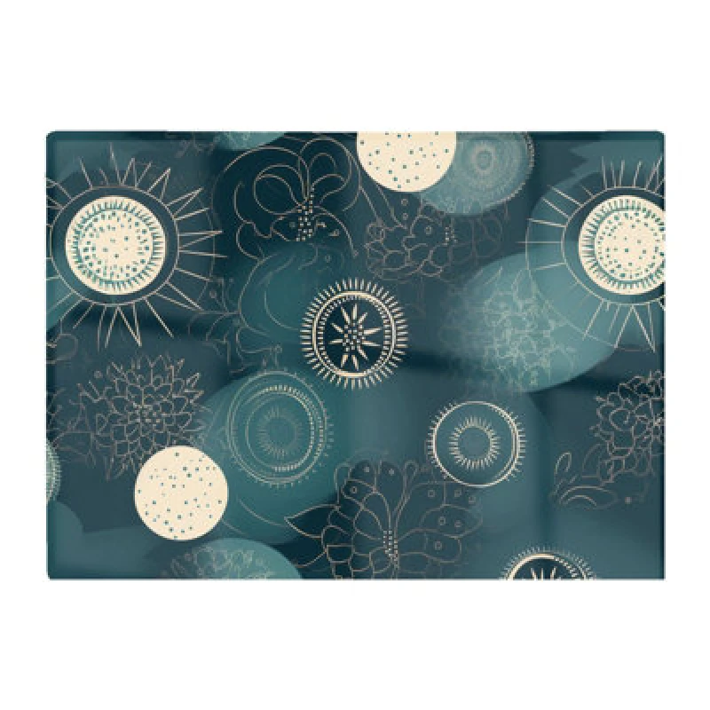 Image of Warren Reed Designer Blue Moon And Sun Glass Chopping Board