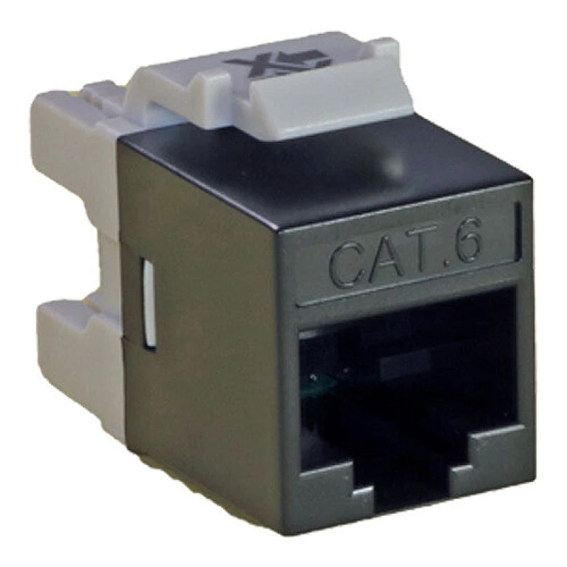 Image of Cablenet Cablenet Cat6 UTP Punch Down Keystone Jack Component Level Black 72-3693