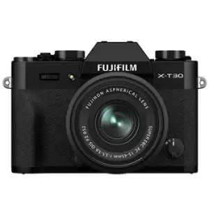 image of Fujifilm X-T30 II Digital Camera with XC 15-45mm Lens - Black