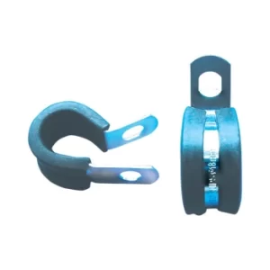 image of 13MM Zinc Plated P-Clips Rubber Lined