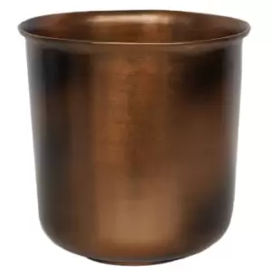 image of Ivyline Outdoor Hampton Metal Planter H28 x W27.5cm - Copper