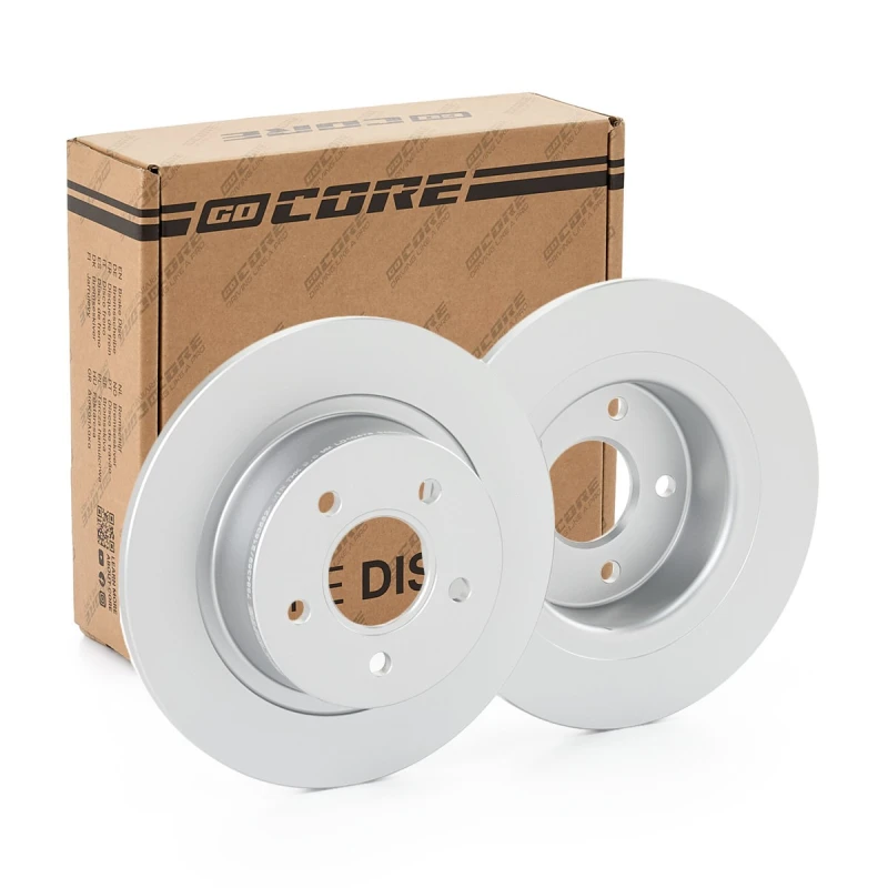 Image of goCORE GCH20453 Brake disc Rear Axle, Solid, Cast Iron, Coated, without bolts/screws Cast Iron Brake Disc (82)