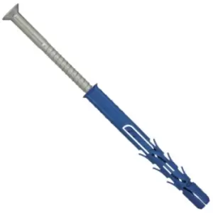 Image of Rawlplug 10 x 120mm Frame Fixing Countersunk Screws - Box of 25 - Blue