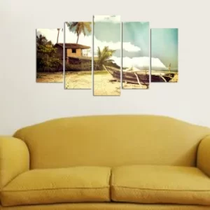 Image of 5M-50 Multicolor Decorative MDF Painting (5 Pieces)