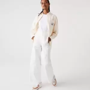 image of Womens Lacoste Cotton Gabardine Pants Size 10 White