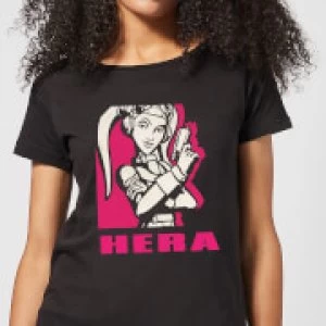 Image of Star Wars Rebels Hera Womens T-Shirt - Black