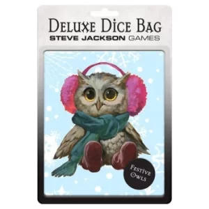 Image of Deluxe Dice Bag: Festive Owls