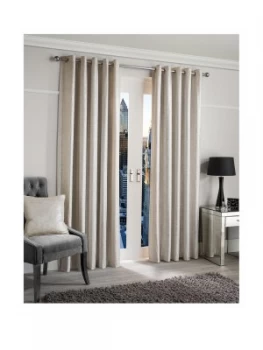 Image of Luxe Collection Glimmer Lined Eyelet Curtains