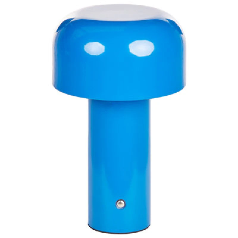 Image of Beliani Wireless LED Table Lamp Besos With Dimmer Metal Blue