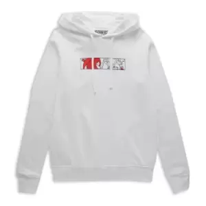 Image of Sonic The Hedgehog Face Off Hoodie - White - L