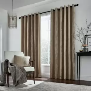 Image of Helena Springfield Roma Lined Curtains 66" x 90", Truffle
