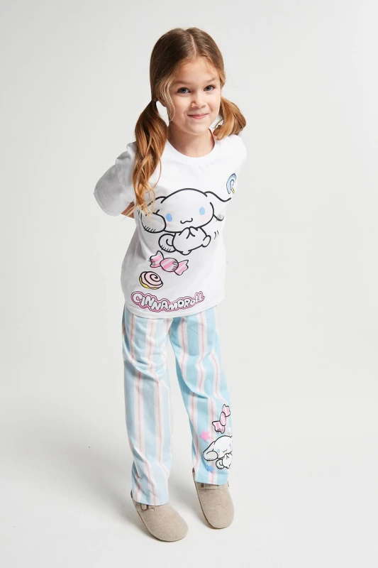Image of Brand Threads Cinnamoroll long leg Pyjama Set Size: 10-11 Years Multicolor Unisex 10-11 Years
