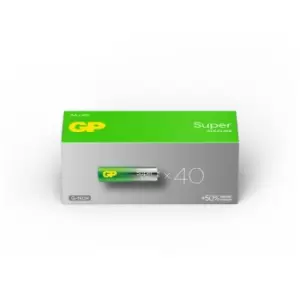 Image of GP GPPCA15AS649 GP Super Alkaline AA 40's Paper box
