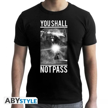 Image of Lord Of The Rings Not Pass Mens XXLarge T Shirt