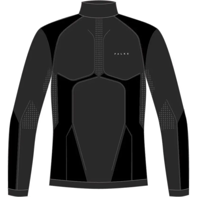 Image of Falke Long sleeve T-Shirt Falke Warm Noir Male M