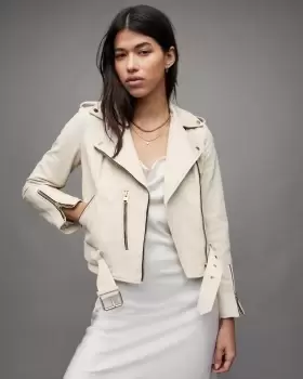 Image of AllSaints Balfern Leather Biker Jacket
