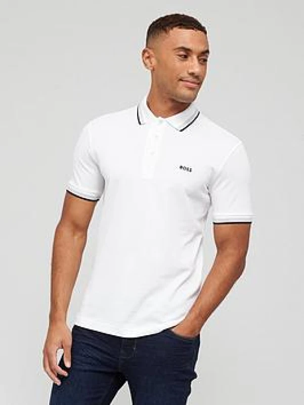 Image of Boss Paddy Polo Shirt - White White S