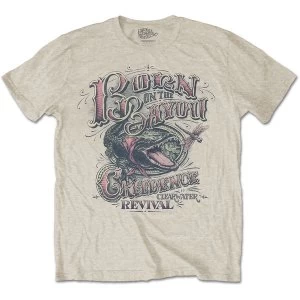 image of Creedence Clearwater Revival - Born on the Bayou Unisex Large T-Shirt - Neutral