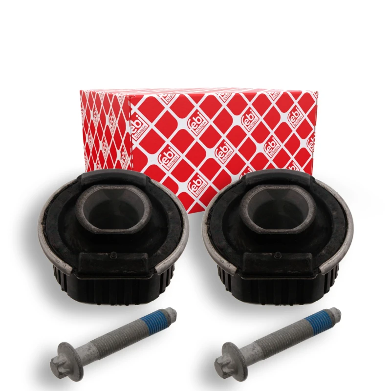 Image of FEBI BILSTEIN 33661 Axle Bushes Front, with bolts/screws Hub Carrier Bush (1080)