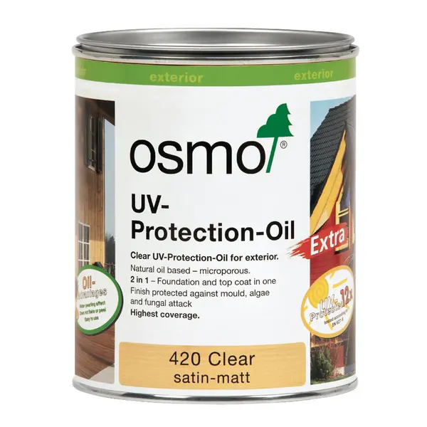Image of Osmo UV-Protection Oil, 750ml Extra Satin Clear
