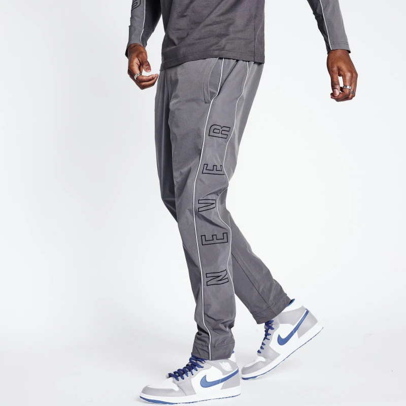 Image of Blood Brother Racer Tracksuit Bottoms Mens - Silver Silver XS