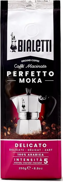 image of Bialetti Perfetto Moka Delicato Ground Coffee 250g