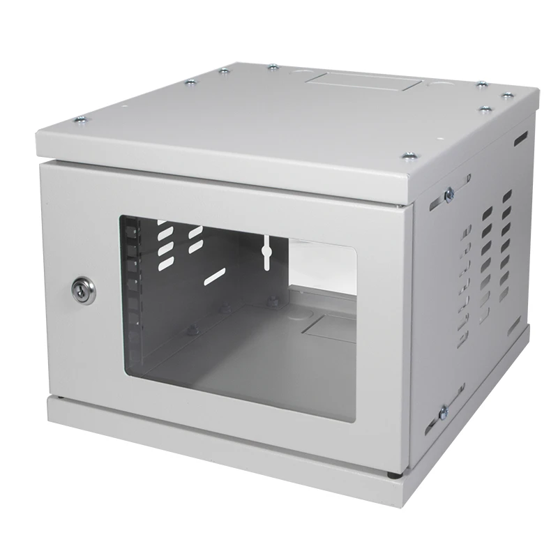 Image of LogiLink W06Z33G rack cabinet 4U Wall mounted rack Grey