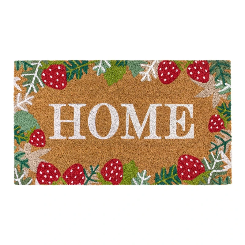 Image of JVL Latex Coir - Strawberry Fields 40x70cm Multi unisex Size: 40x7