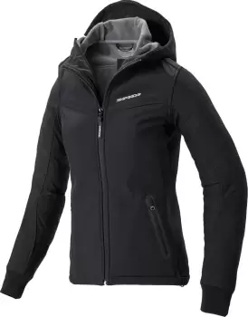 Image of Spidi Hoodi Armor Women Motorcycle Textile Jacket, Black Size M black, Size M for Women