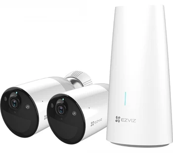 image of EZVIZ BC1-B2 Outdoor Full HD 1080p WiFi Security Camera Pack Of 2 Cameras