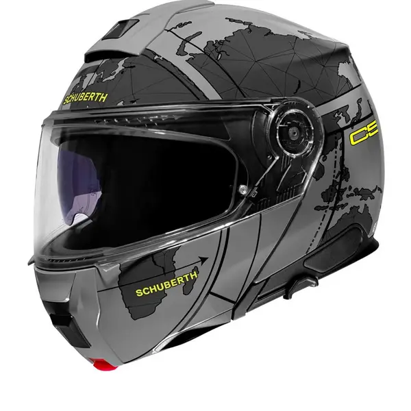 Image of Schuberth C5 Globe Grey Black Modular Helmet Size M
