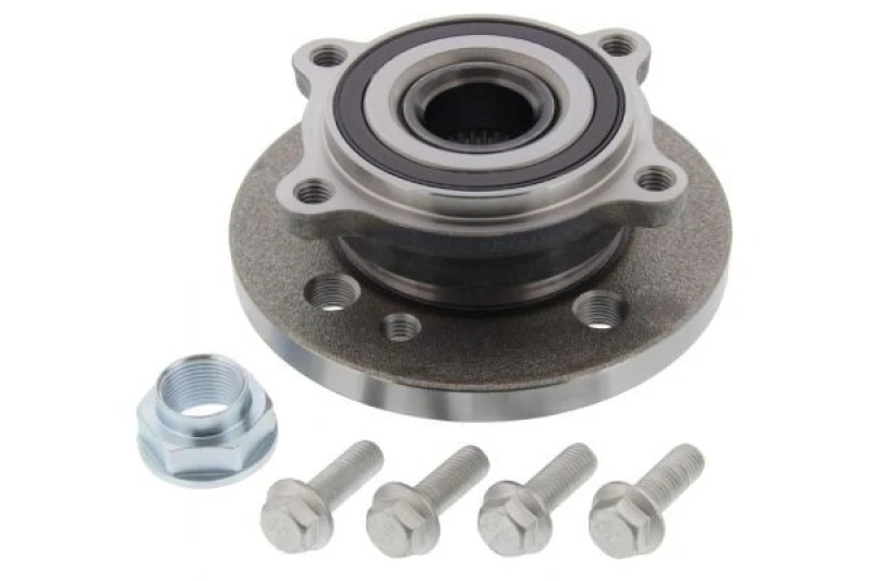 Image of MAPCO 26670 Wheel bearing kit Front Axle, with integrated ABS sensor Wheel Bearing Kit (654)