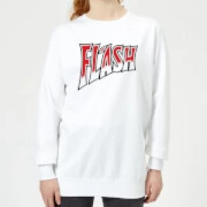 image of Queen Flash Womens Sweatshirt - White - 3XL