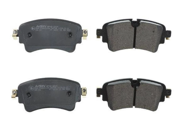 Image of AISIN BPVW-2014 Brake pad set Premium ADVICS by AISIN prepared for wear warning indicator Brake Pad Set,disc brake (402)
