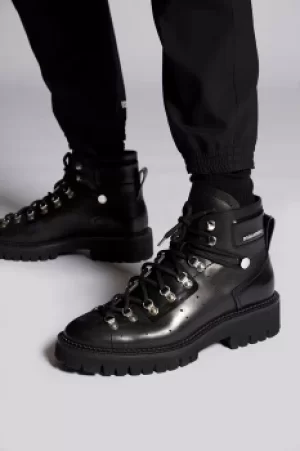 Image of DSQUARED2 Men Boot Black Size 10 100% Calfskin