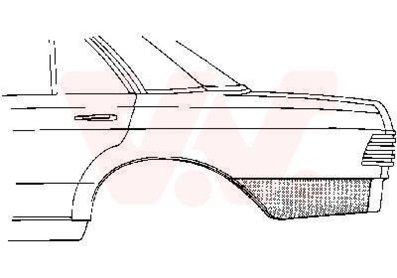 Image of VAN WEZEL Side panel VAN WEZEL 3010133