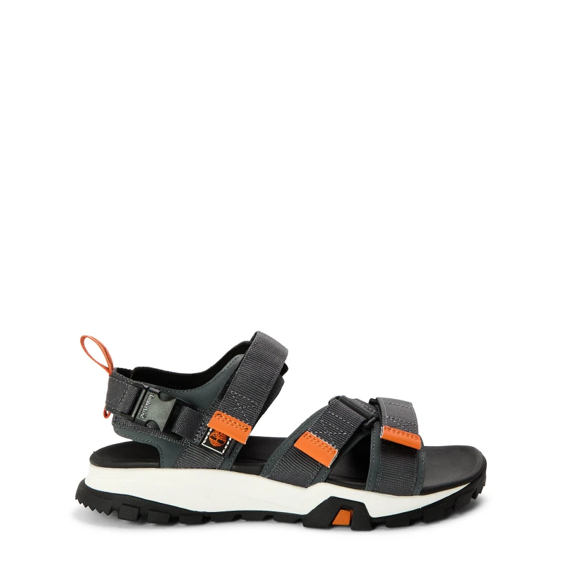 Image of Timberland Mens Garrison Trail Backstrap Flat Sandals MedGrey Webbing male 6.5 (40)
