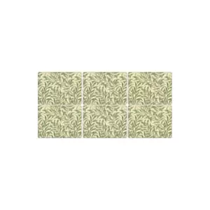 Image of Pimpernel Morris & Co. Willow Bough Green Placemats Set Of 6