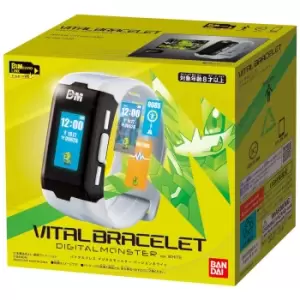 image of Bandai Digimon Vital Bracelet Fitness Tracker Watch in White